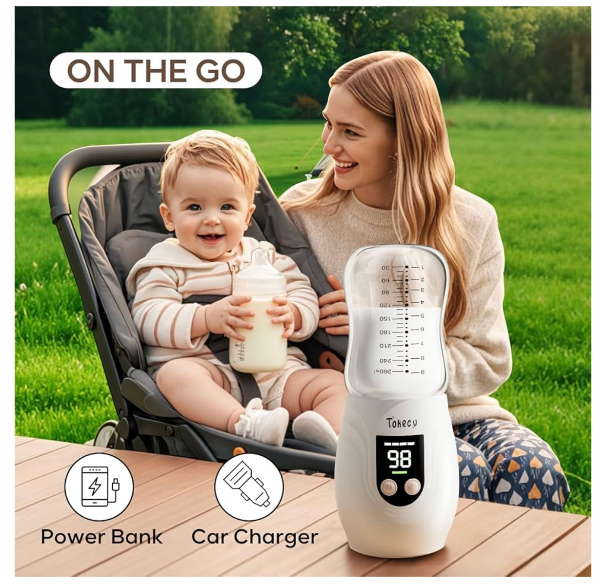 Portable bottle warmer