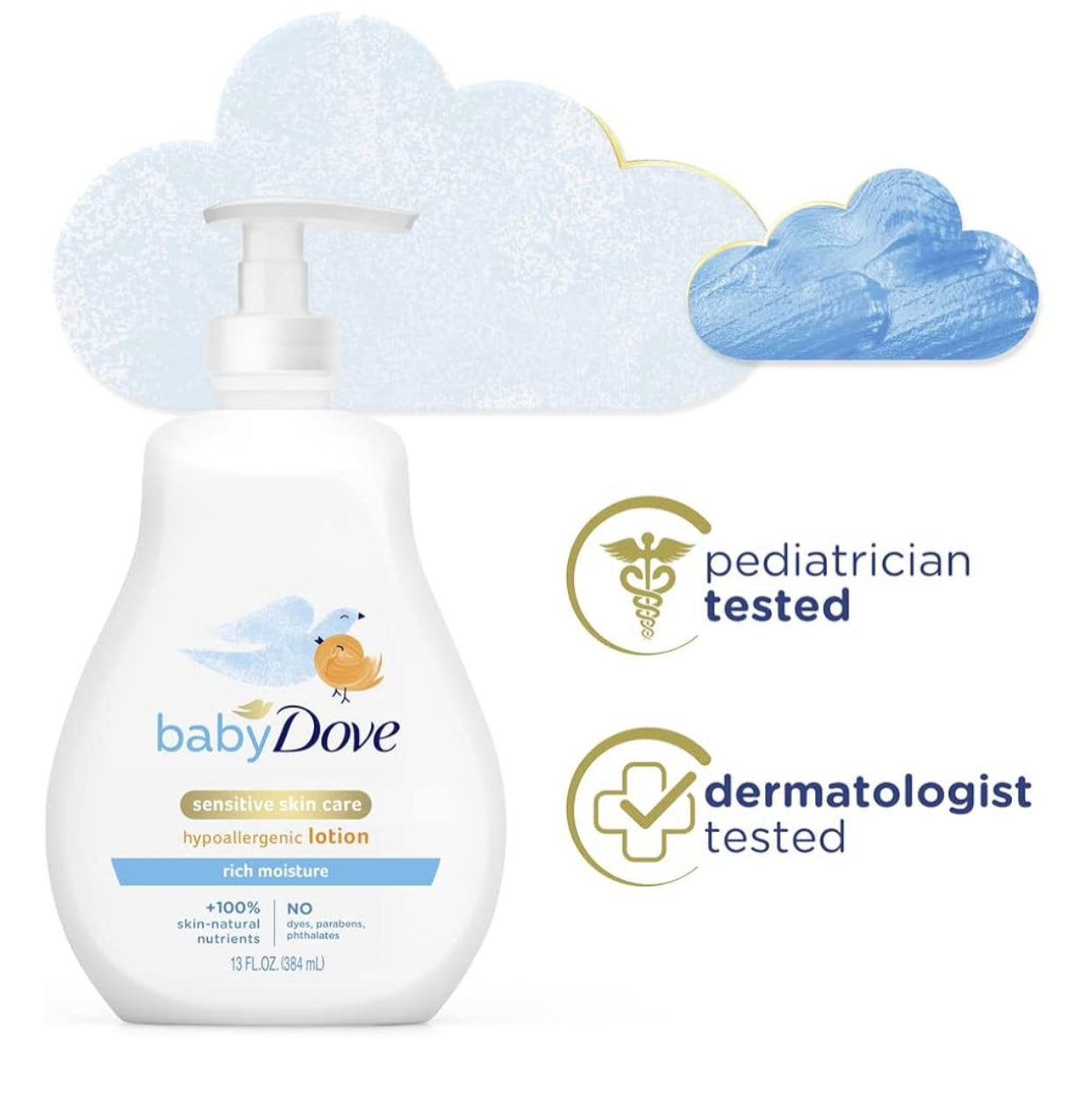 Dove Lotion Sensitive Rich Moisture 13oz