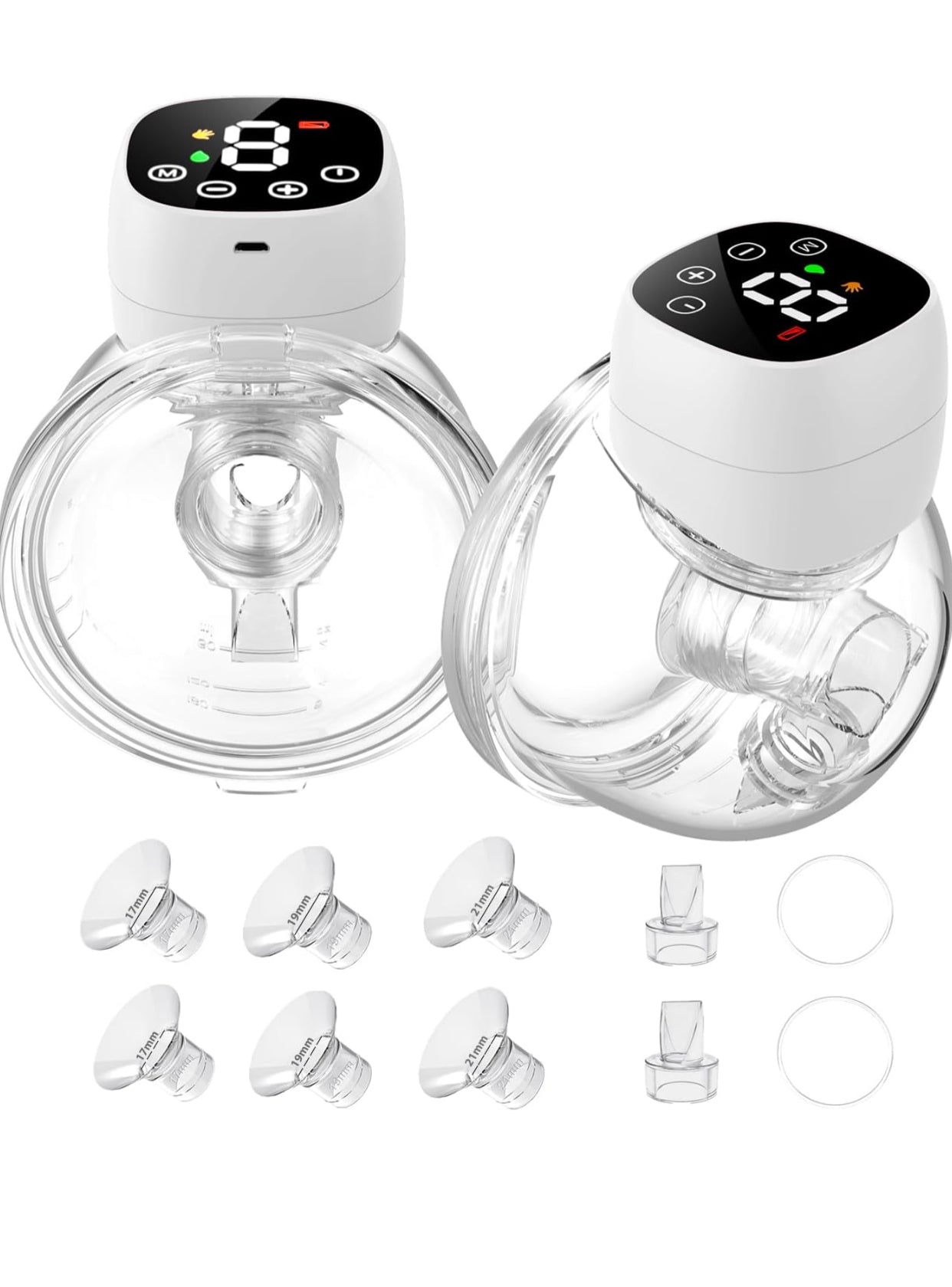 Breast pump wearable/electric 2pk