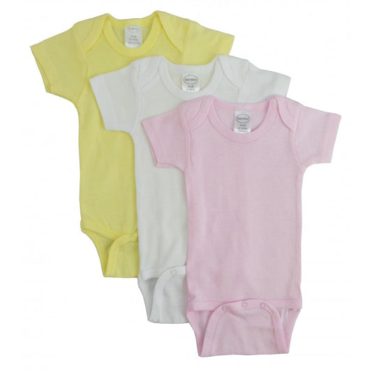 3pk onesies pink solid small