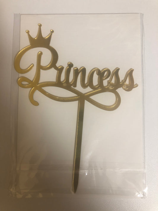 Acrylic cake topper