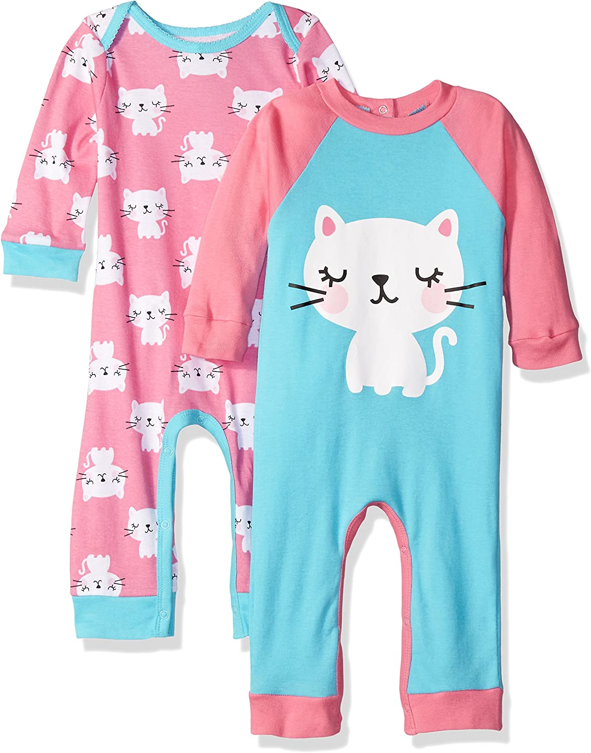 2pk coverall girl kitty 24M