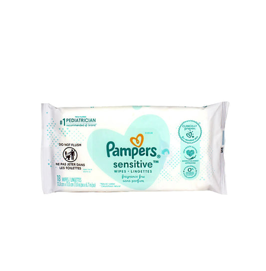 Pampers Sensitive Wipes 18ct