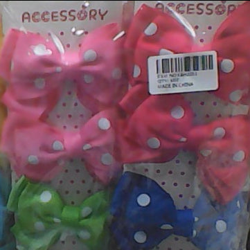 4pc Polka dot hair pin