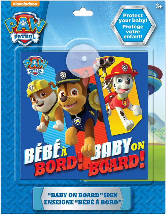 Baby On board sign Paw Patrol