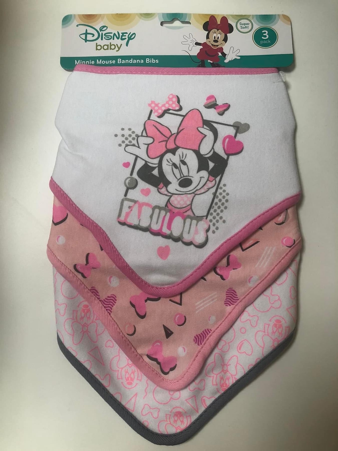 3pk Minnie Bandana bibs